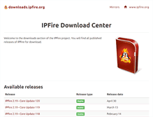 Tablet Screenshot of downloads.ipfire.org